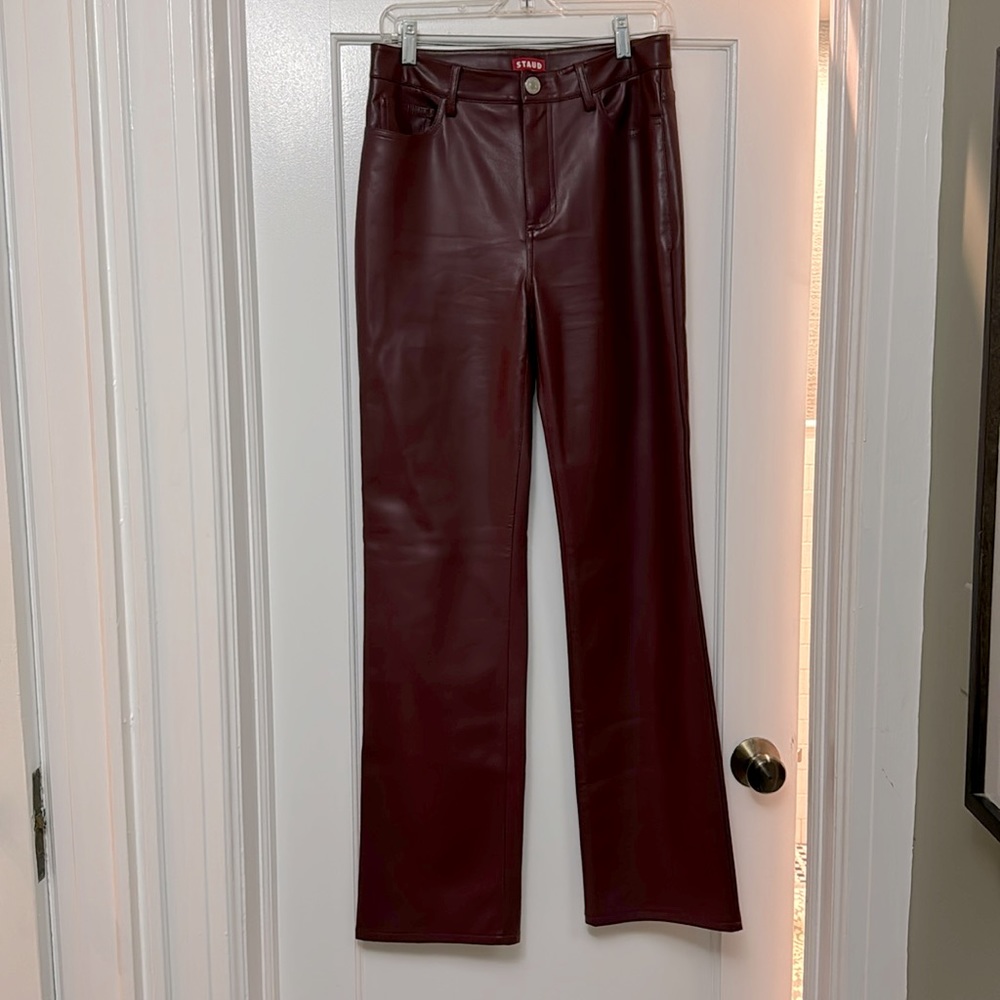 STAUD bootcut pants . Soft leather.